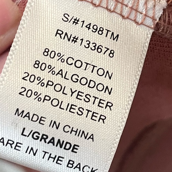 NWT Velour Salmon/Red hoodie - Picture 4 of 4